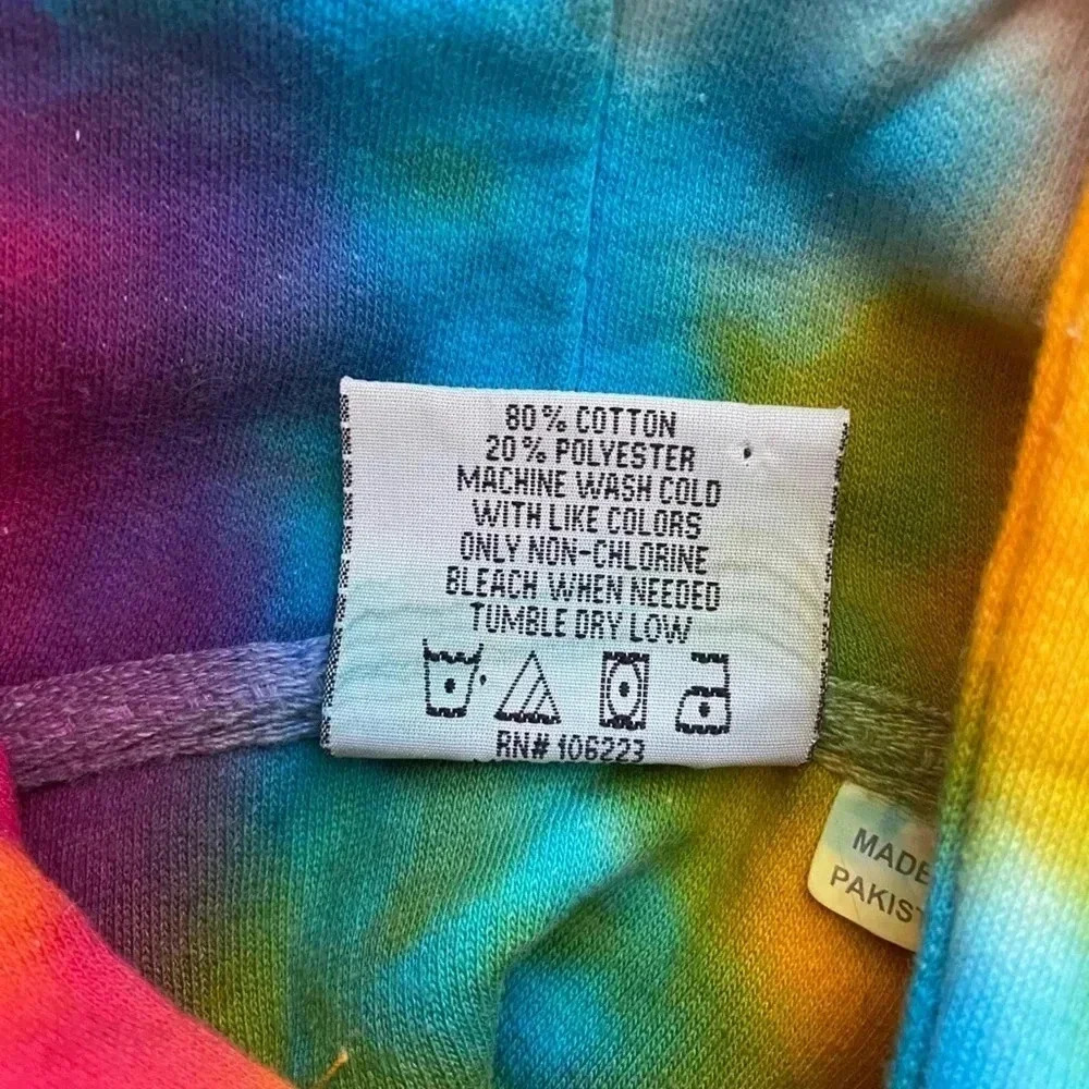 COLORTONE | Vibrant Tie & Dye Colortone Hungover Hoodie Size S (NWOT) - Picture 10 of 10